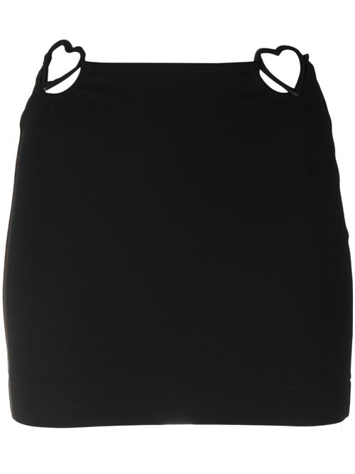 Miniskirt with heart details NENSI DOJAKA | SKT020BLACK